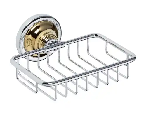 Aanbieding Retro gold a chrom - mýdlenka obdélník drátěná (144208168)