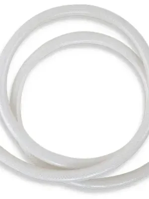 Plastová hadice 150 cm bílá-chrom (PVC/155,1) Vysoce Kvalitní