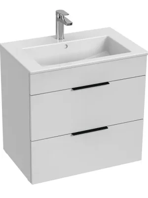 Cube - skříňka s umyvadlem 65 cm, 2 zásuvky, bílá (H4536021763001) Ověřený