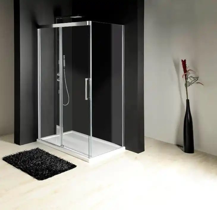 Superprijs Boční stěna 100 cm, sklo čiré/leštěný profil (GF5001)