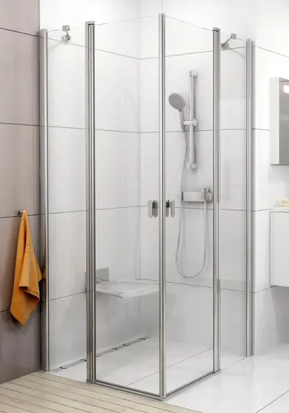 Nu Kopen CRV2 100 kout rohový 1 DÍL, rám bílý/sklo transparent (1QVA0100Z1)