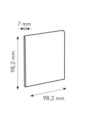 Denní Nabídka IN Ferro Cod. U RAL 8019 - sokl 10x10 šedá matná (0011U47)