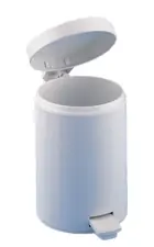 Hoge Kwaliteit Nášlapný koš, bílý 5l (2_K018A)