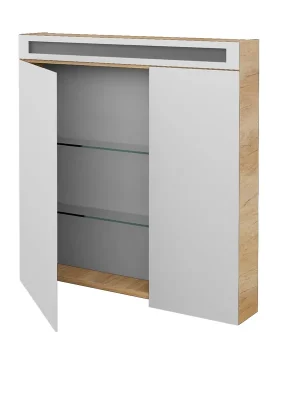 Kup Teď Air GA2NOE 80 (50/30) - galerka s osvětlením, zásuvka a vypínač, CS I (AIR GA2NOE 080 CS I)