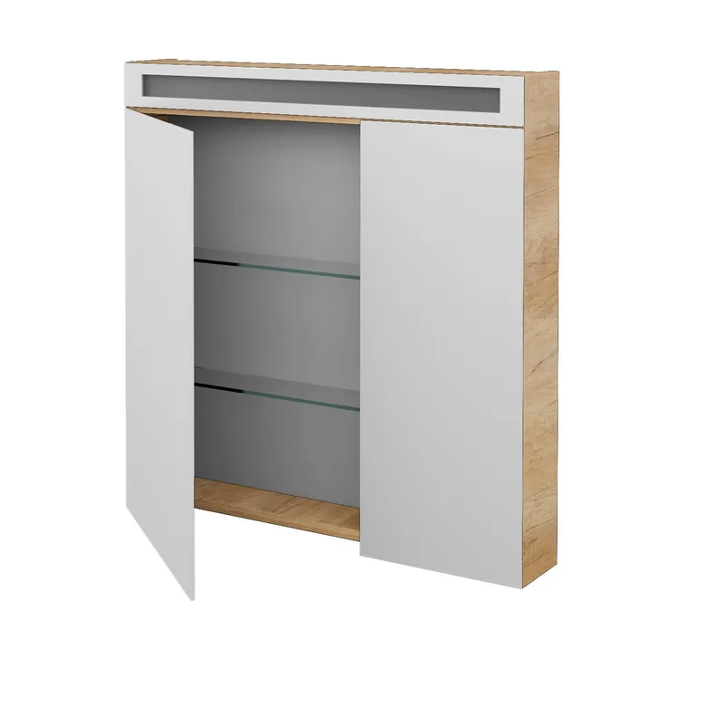 Kup Teď Air GA2NOE 80 (50/30) - galerka s osvětlením, zásuvka a vypínač, CS I (AIR GA2NOE 080 CS I)