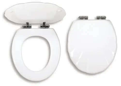 Zlevněný WC sedátko Lyra, masivní dřevo, pomalé sklápění (WC/SOFTMUSLELY)