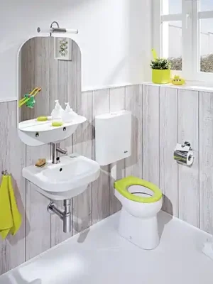 Baby - WC sedátko bez poklopu, duroplast, antibak, zelená (H8970373230001) Výprodej