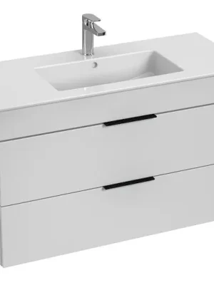 Bezpečná Platba Cube - skříňka s umyvadlem 100 cm, 2 zásuvky, bílá (H4536521763001)