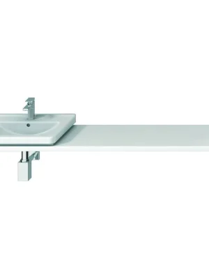 Levný Cubito - atypická umyvadlová deska 65-160 cm, výřez vlevo/vpravo, pro Cubito 45-75, bílá (H46J4230115001)
