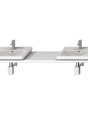 Cubito - atypická umyvadlová deska 135-220 cm, 2 výřezy vlevo/vpravo, pro Cubito 45-75, bílá (H46J4240145001) Levný