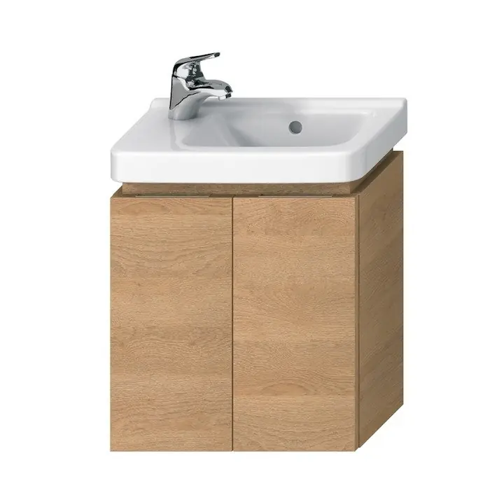 Exclusieve Akce Cubito - skříňka pod asymetrické umývátko 45 cm, 2 dvířka, dub (H40J4202005191)