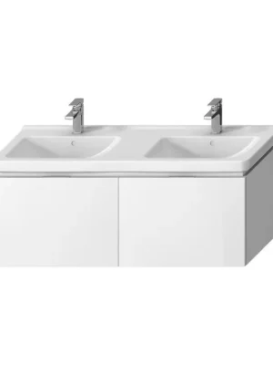 Cubito - skříňka pod dvojumyvadlo 130 cm, 2 zásuvky, bílá (H40J4274015001) Zlevněný