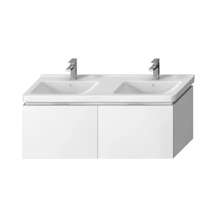 Cubito - skříňka pod dvojumyvadlo 130 cm, 2 zásuvky, bílá (H40J4274015001) Zlevněný
