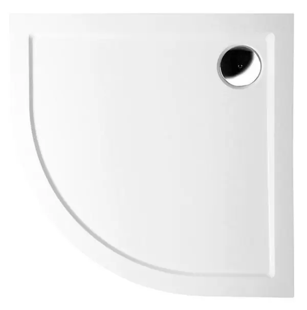Sera 90 vanička z litého mramoru, čtvrtkruh 90x90 cm, R550 (41511) Certifikovaný