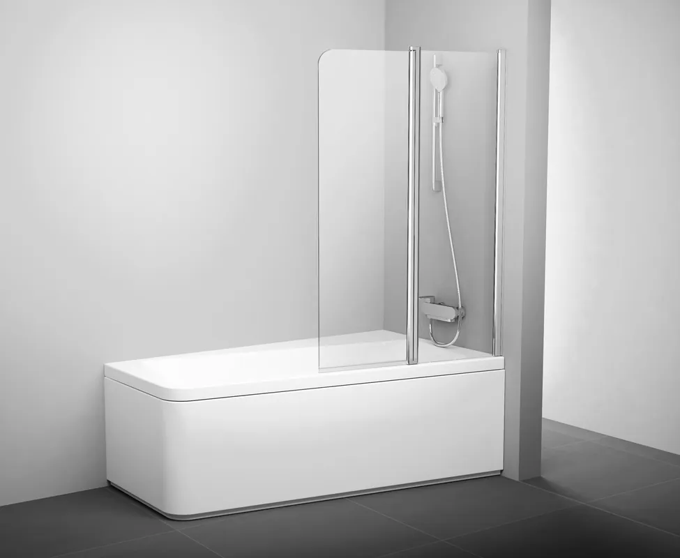 10CVS2 100 L vanové zástěna rám lesk/sklo transparent (7QLA0C03Z1) Finale Uitverkoop