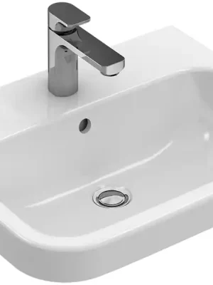 Architectura - umyvadlo 55x47, 3 otvory (1 proražen), s přepadem, spodní strana broušená (41885G01) Must-Have