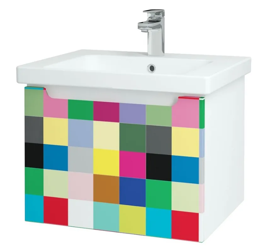 Denní Nabídka Color SZZ 65 - skříňka s umyvadlem 65 cm, závěsná, CS III (COL010 SZZ 065)