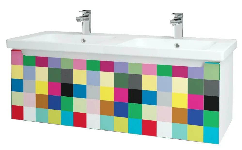 Color SZZ 125 - skříňka s umyvadlem 125 cm, závěsná, CS III (COL013 SZZ 125) Blesková Nabídka