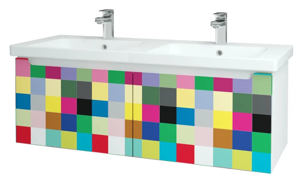 Nejprodávanější Color SZZ2 125 - skříňka s umyvadlem 125 cm, 2 zásuvky, závěsná, CS III (COL013 SZZ2 125)