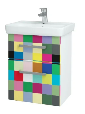 Zlevněný Go SZZ2 50 - skříňka s umyvadlem 50 cm, závěsná, CS III (GOO027 SZZ2 050 CS III)