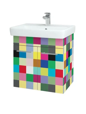 Levný Q SZD2 60 - skříňka s umyvadlem 60 cm, závěsná, CS III (QDV015 SZD2 060 CS III)