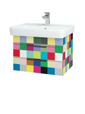 Q SZZ2 60 - skříňka s umyvadlem 60 cm, závěsná, CS III (QZA015 SZZ2 060 CS III) Levný