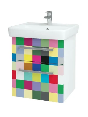 Q max SZZ2 55 - skříňka s umyvadlem 55 cm, závěsná, CS III (QMA014 SZZ2 055 CS III) Vysoce Kvalitní