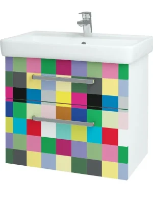 Premium Q max SZZ2 70 - skříňka s umyvadlem 70 cm, závěsná, CS III (QMA016 SZZ2 070 CS III)