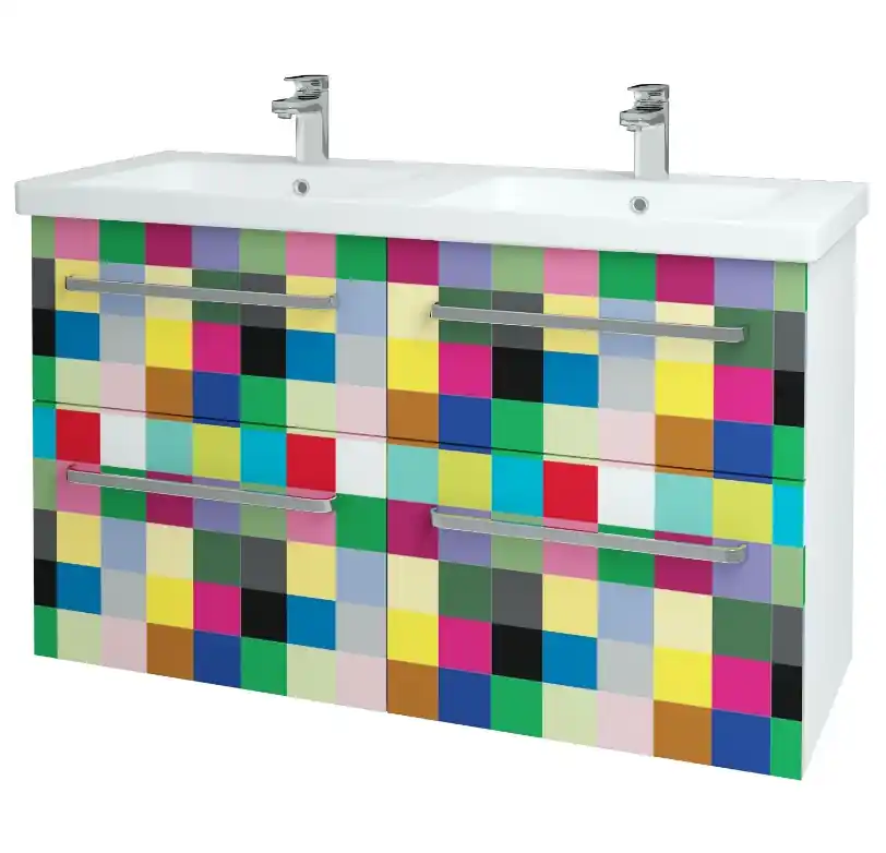 Big Inn SZZ4 125 - skříňka s umyvadlem 125 cm, závěsná, CS III (BIN013 SZZ4 125 CS III) Kupte Ještě Dnes