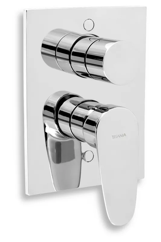 Vanová sprchová baterie s přepínačem Titania Smart chrom (98050R,0) Zlevněný