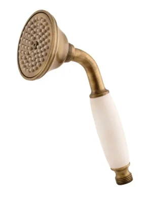 Voordeelprijs Retro ruční sprcha, stará mosaz/bílá, 1-polohová (KS0017SM)