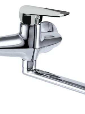 Polar Live - dřezová nástěnná baterie, ploché ústí 200 (PL-L03B) Premium