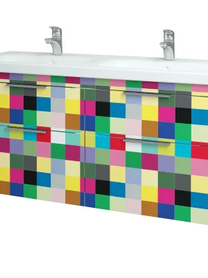 Nejnovější Verze Enzo SZZ4 130 - skříňka s umyvadlem 130 cm, závěsná, CS III (ENZ033 SZZ4 130 CS III)