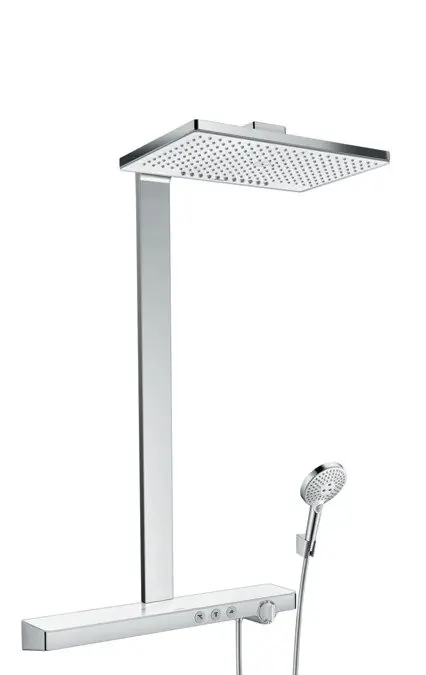 Rainmaker Select Showerpipe 460 2jet EcoSmart 9 l/min s termostatem, bílá/chrom (27028400) Gereduceerde Prijs