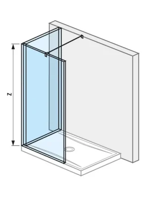 Actieprijs Pure - L skleněná stěna 120x80 cm (H2694210026681)