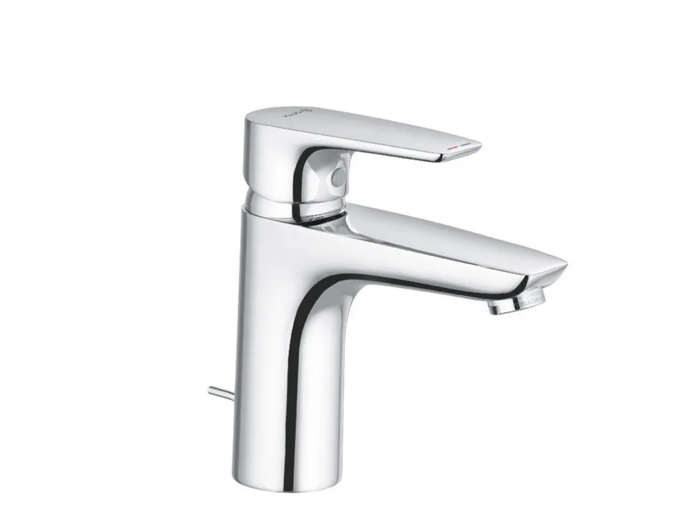 Hoge Kwaliteit Pure and Solid - umyvadlová páková baterie, s odpadovou soupravou, výška výtoku 100 mm (342900575)