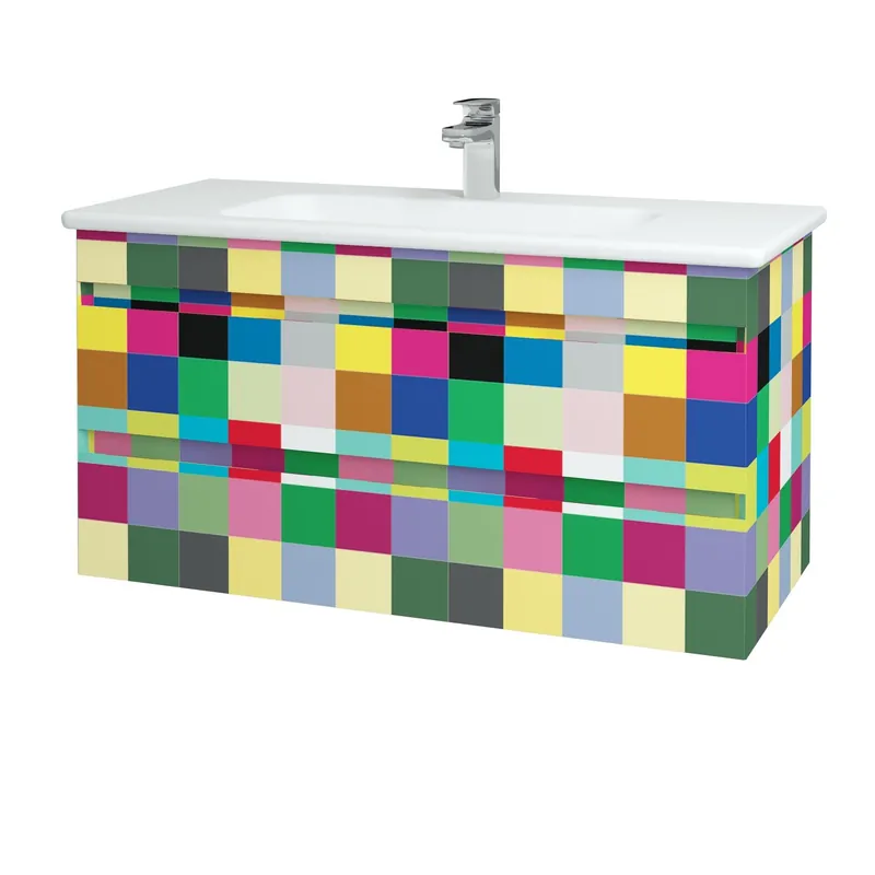 Majesty SZZ2 100 - skříňka s umyvadlem 100 cm, závěsná, CS III (MAJ003 SZZ2 100 CS III) Dokud Zásoby Vydrží