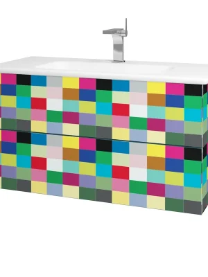 Variante SZZ2 100 - skříňka s umyvadlem Euphoria 100 cm, 2 zásuvky, závěsná, CS III (VAR003 SZZ2 100 CSIII) Bezpečná Platba