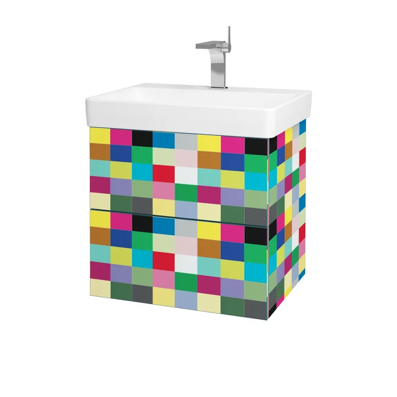 Variante SZZ2 60 - skříňka pro umyvadlo Laufen Pro S 60 cm, 2 zásuvky, závěsná, CS III (VAR077 SZZ2 060 CSIII) Oblíbený