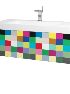 Variante SZZ 105 - skříňka pro umyvadlo Laufen Pro S 105 cm, 1 zásuvka, závěsná, CS III (VAR081 SZZ 105 CSIII) Must-Have