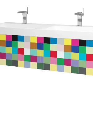 Bezpečná Platba Variante SZZ2 130 - skříňka pro umyvadlo Laufen Pro S 130 cm, 2 zásuvky, závěsná, CS III (VAR084 SZZ2 130 CSIII)