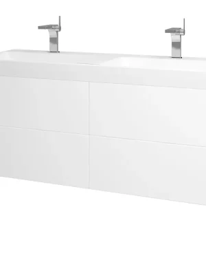 Levný Variante SZZ4 130 - skříňka pro umyvadlo Laufen Pro S 130 cm, 4 zásuvky, závěsná, CS II (VAR084 SZZ4 130 CSII)
