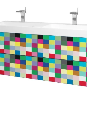 Variante SZZ4 130 - skříňka pro umyvadlo Laufen Pro S 130 cm, 4 zásuvky, závěsná, CS III (VAR084 SZZ4 130 CSIII) Nízká Cena