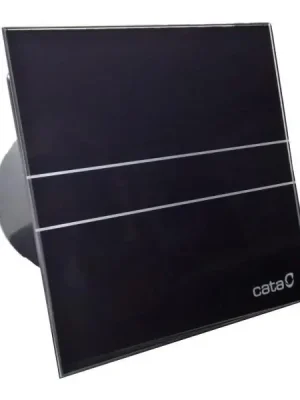 Veilige Betaling CATA E100 GBT sklo - nástěnný ventilátor, doběhový časovač, černý (00900502)