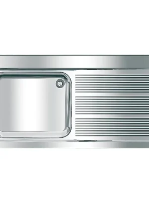 Bezpečná Platba MAXIMA MAXL112-140 - živnostenský dřez 140x70 cm, odkapová plocha vpravo (2000057159)
