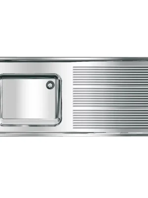 Beperkt Aanbod MAXIMA MAXS112-140 - živnostenský dřez 140x60 cm, odkapová deska vpravo (2000057662)