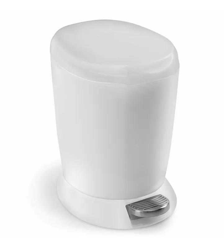 Pedálový odpadkový koš Simplehuman - 6 l, bílý plast (CW1318) Lage Prijs