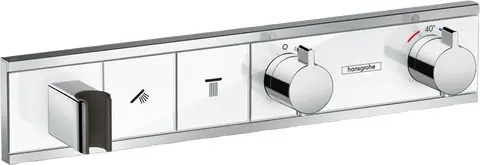 Blesková Nabídka RainSelect termostatická baterie pod omítku pro 2 spotřebiče, bílá/chrom (15355400)