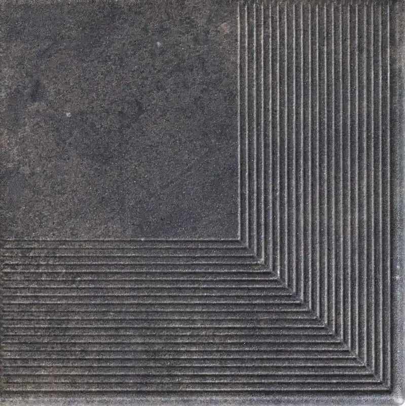 Beste Prijs Viano antracite stopnica ryflovana narozna - schodovka rohová 30x30 šedá (151722)