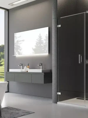 Voordeelprijs PU31P - jednokřídlé dveře s pantem u zdi a pevnou stěnou v rovině pravé 120 cm, profil (PU31PD120)